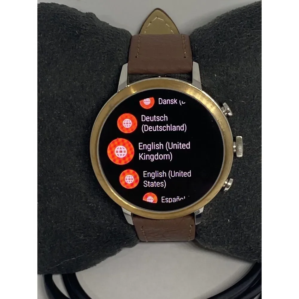 Fossil Gen 4 Authentic Digital Dial Smart Watch Custom Band FTW6016 AB505